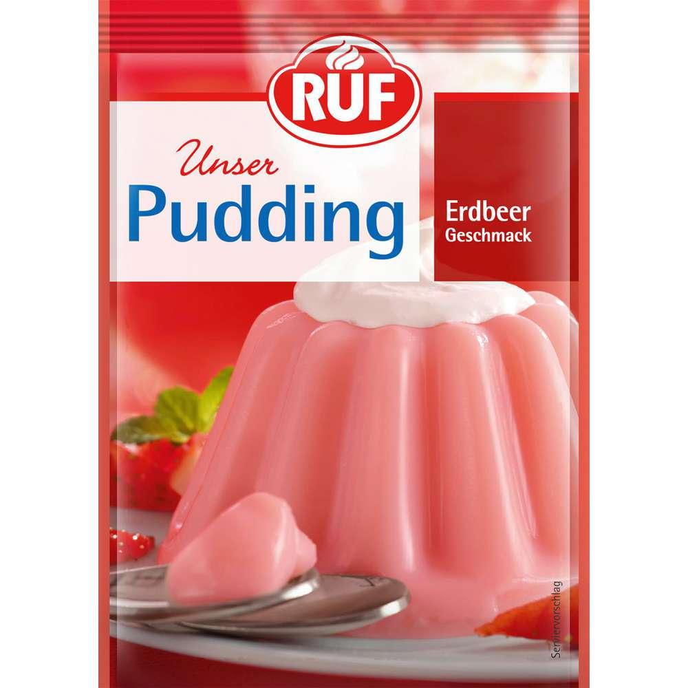 Pudding powder, strawberry
