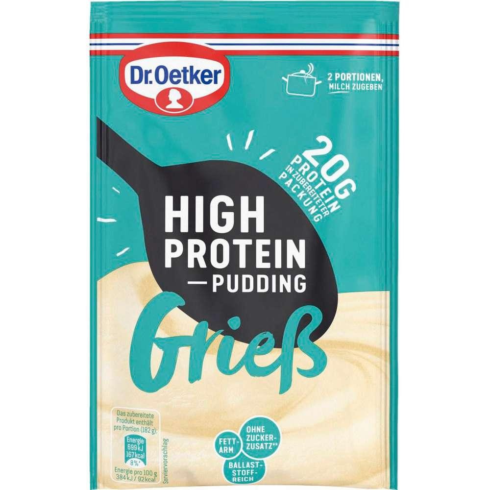 Pudding powder, high protein, semolina