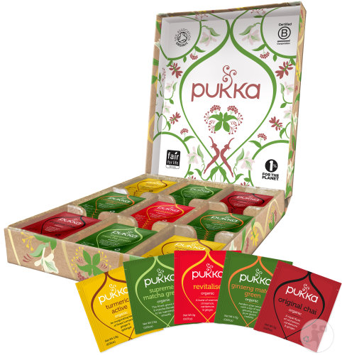 Pukka Herbs Organic Herbal Tea Active Selection Box 45 tea bags