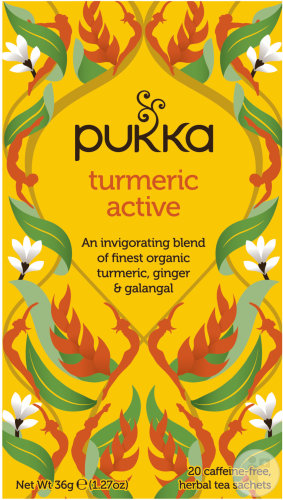 Pukka Herbs Organic Herbal Tea Turmeric Active 20 tea bags