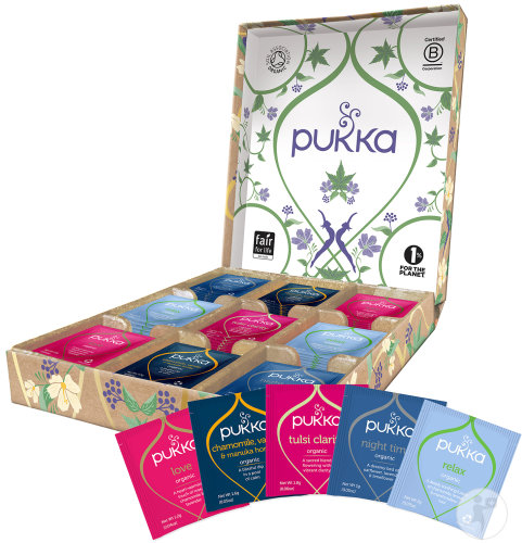 Pukka Herbs Organic Herbal Tea Relax Selection Box 45 tea bags