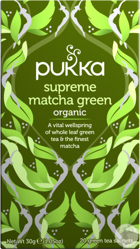 Pukka Herbs Organic Herbal Tea Supreme Matcha Green 20 tea bags