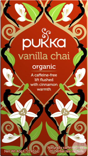 Pukka Herbs Organic Herbal Tea Vanilla Chai 20 tea bags