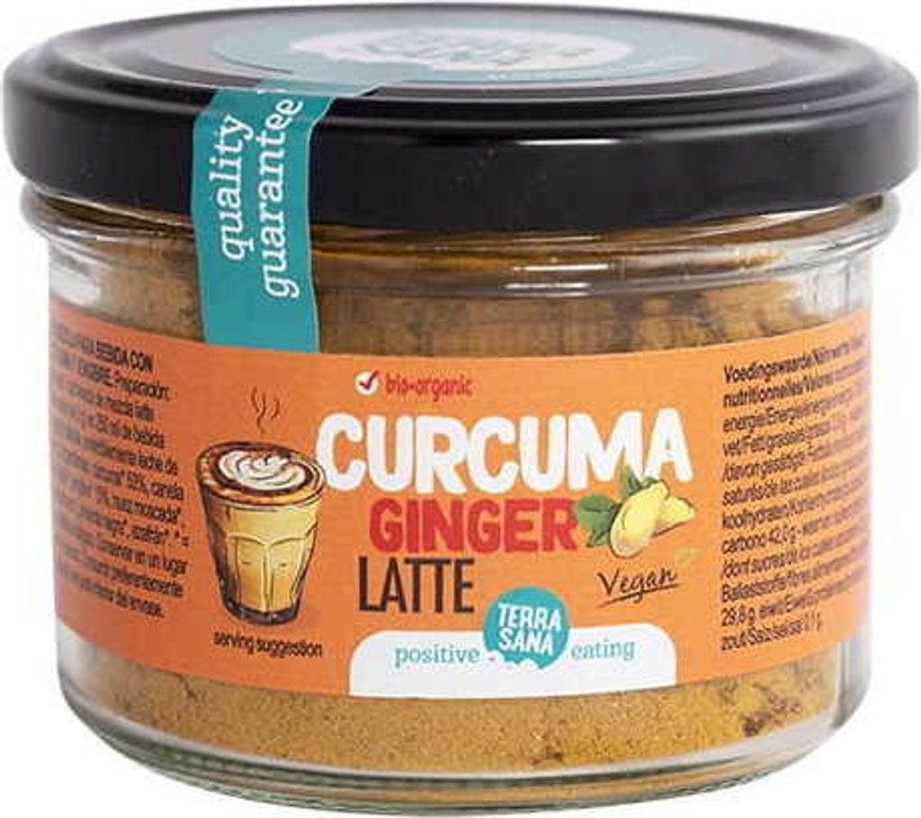 Powdered drink with turmeric and ginger latte 70 g - TERRASANA
