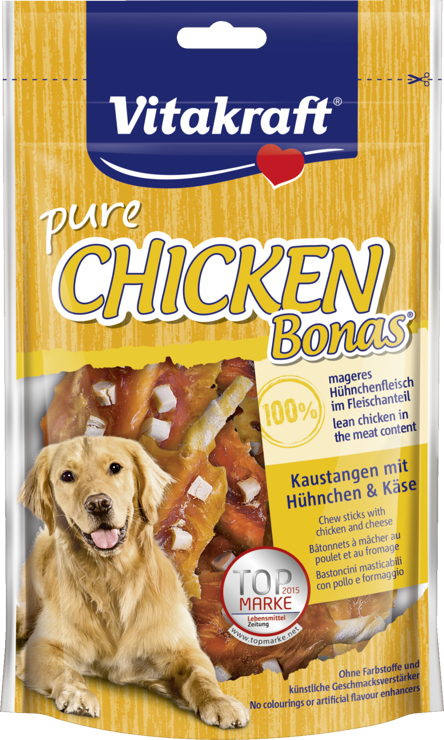 pure CHICKEN Bonas® Chew sticks with chicken & cheese