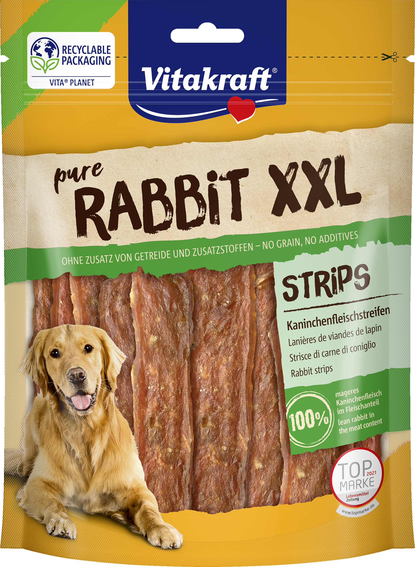 Vitakraft pure RABBIT rabbit meat strips XXL