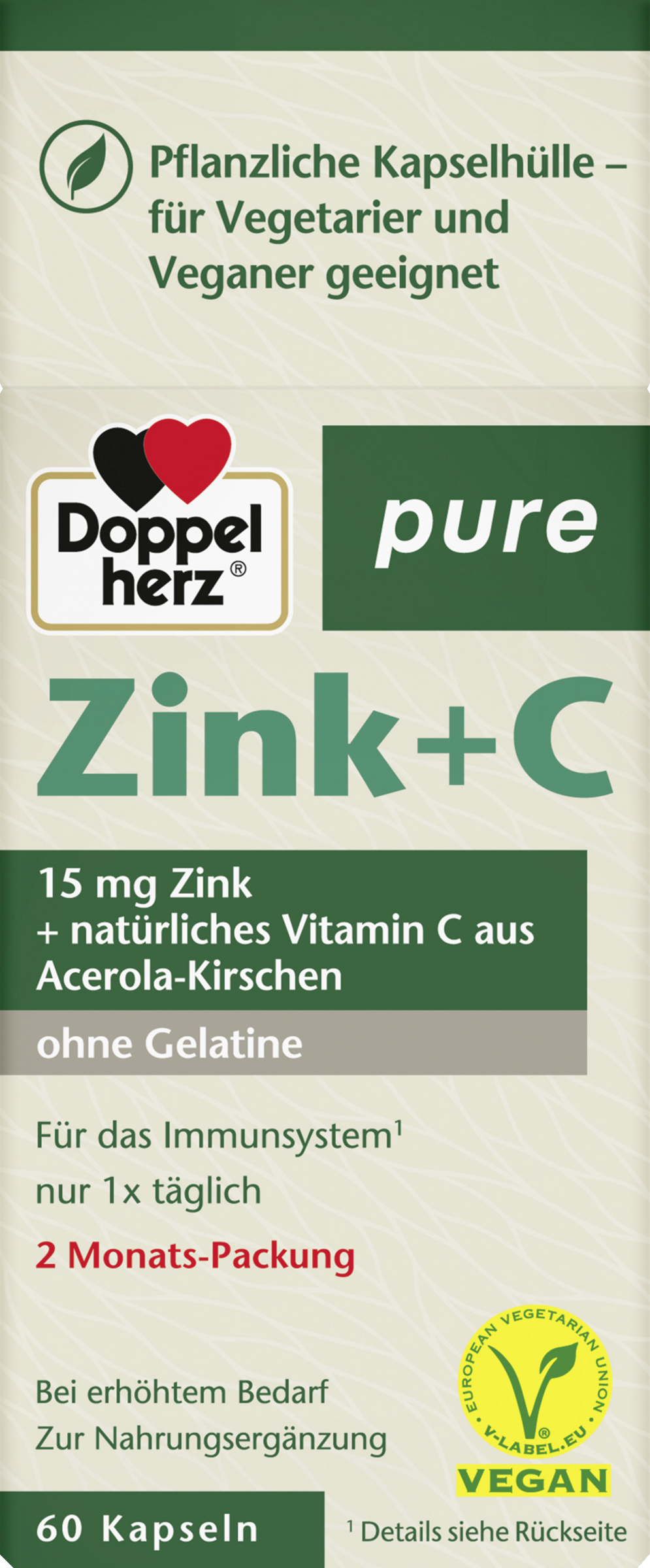 pure zinc + C 60 capsules