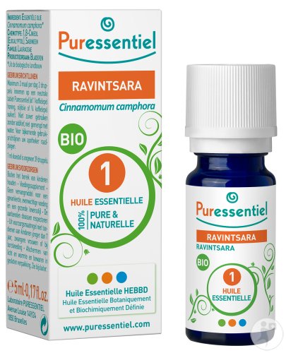 Puressentiel Ravintsara Organic Essential Oil Bottle 5ml