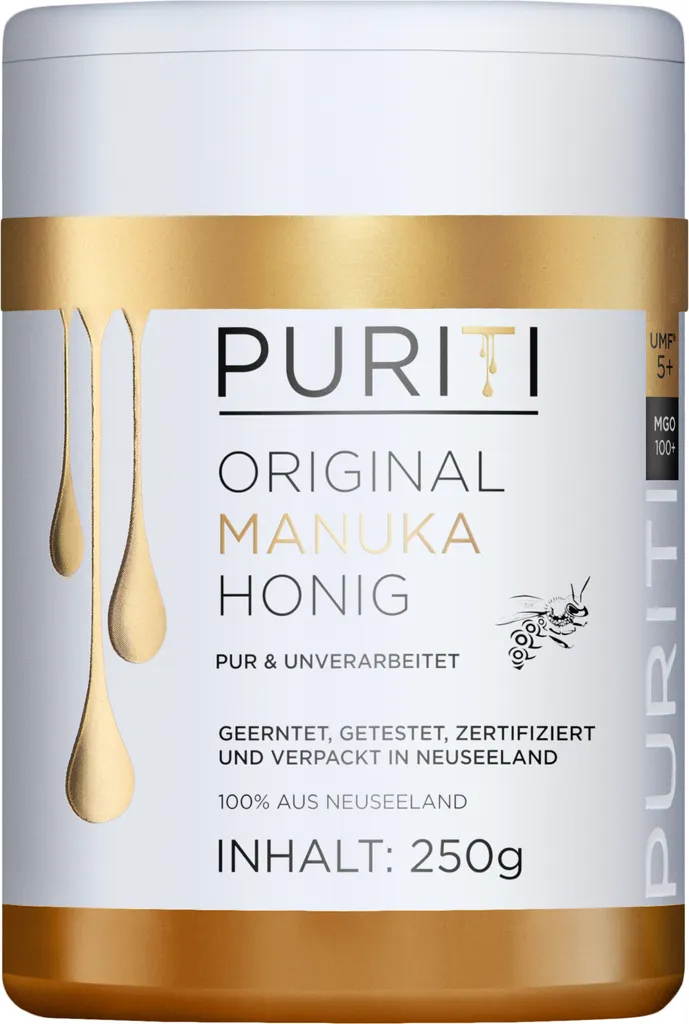 PURITI Manuka-Honig MGO 100+ 250g aus Neuseeland