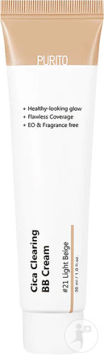 Purito Cica Clearing BB Cream 21 Light Beige Tube 30ml