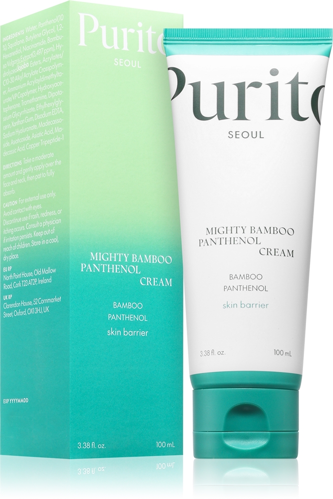 Purito Mighty Bamboo Panthenol Cream regenerating intensive cream regenerates the skin barrier