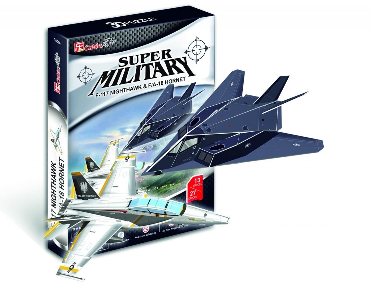 CubicFun Puzzle 3D – F 117 Nightawk & F/A-18 Hornet Jet Aeroplane