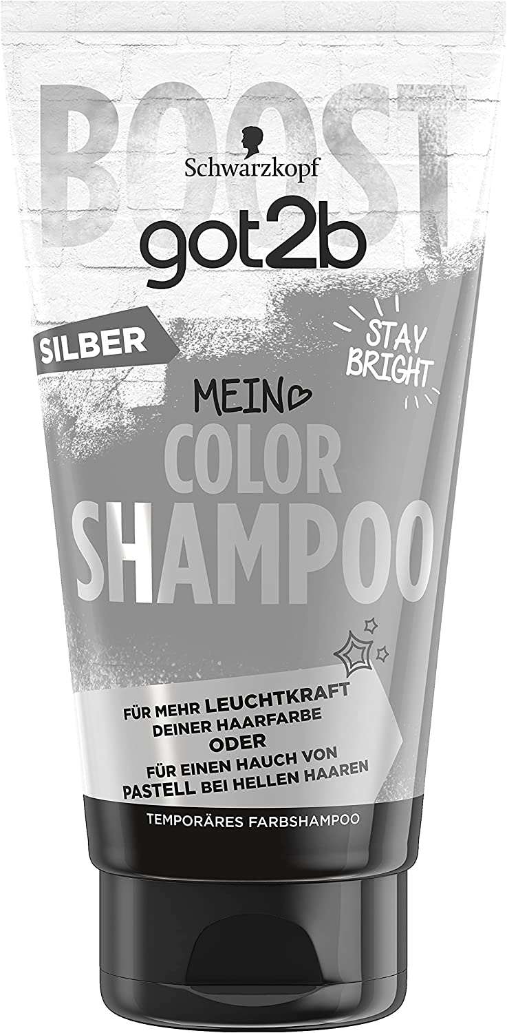 Schwarzkopf GOT2B Colour Shampoo, Silver, 150 ml, ‎silber