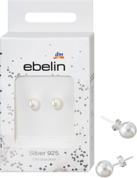 ebelin Stud earrings pearl 925 silver, 2 pcs