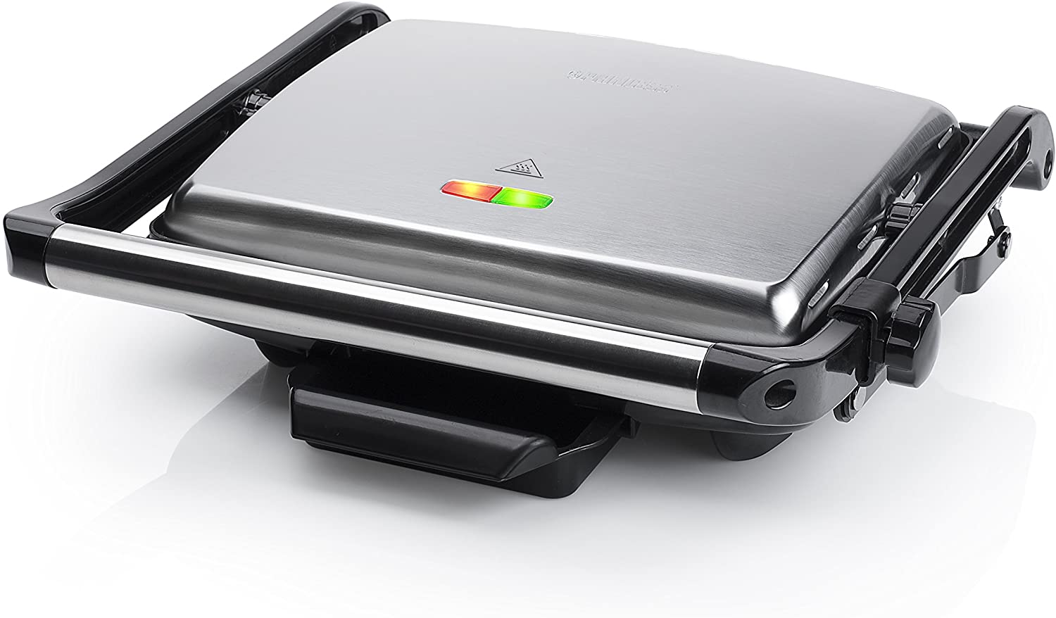 Princess Panini 112413 Grill / Sandwich Maker with Integrated Grease Tray and Handle