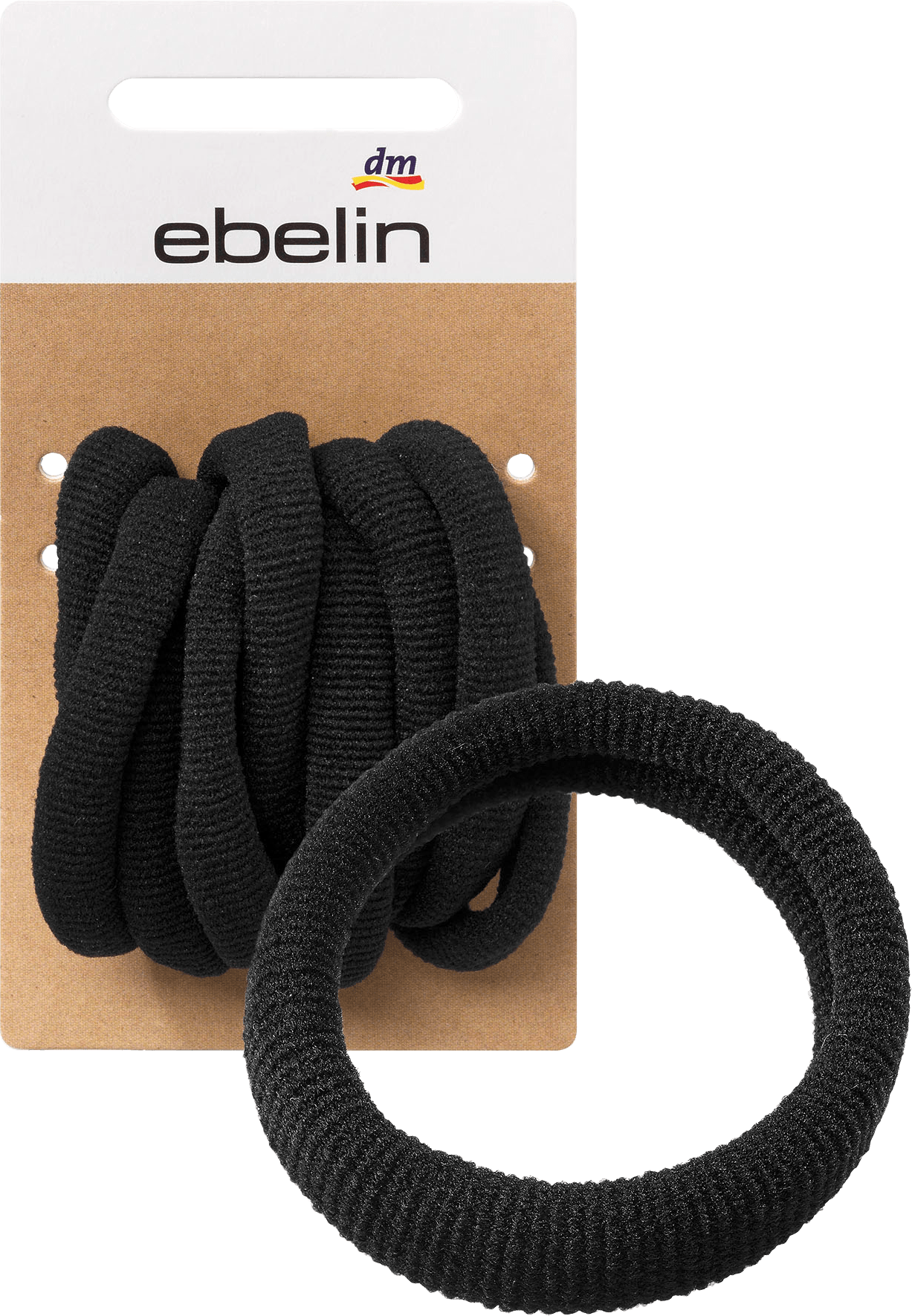 Hair Ties Black, 9 Pcs
