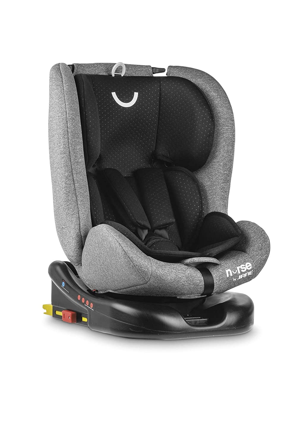 Nurse by Jané 7016 Y57 Roll 360 Degree Child Seat Group 0 1 2 3 from 0 to 36 kg 360 Degree Rotation Isofix and Top Tether Maximum Reclining with Seat Reducer Black 9.5 kg