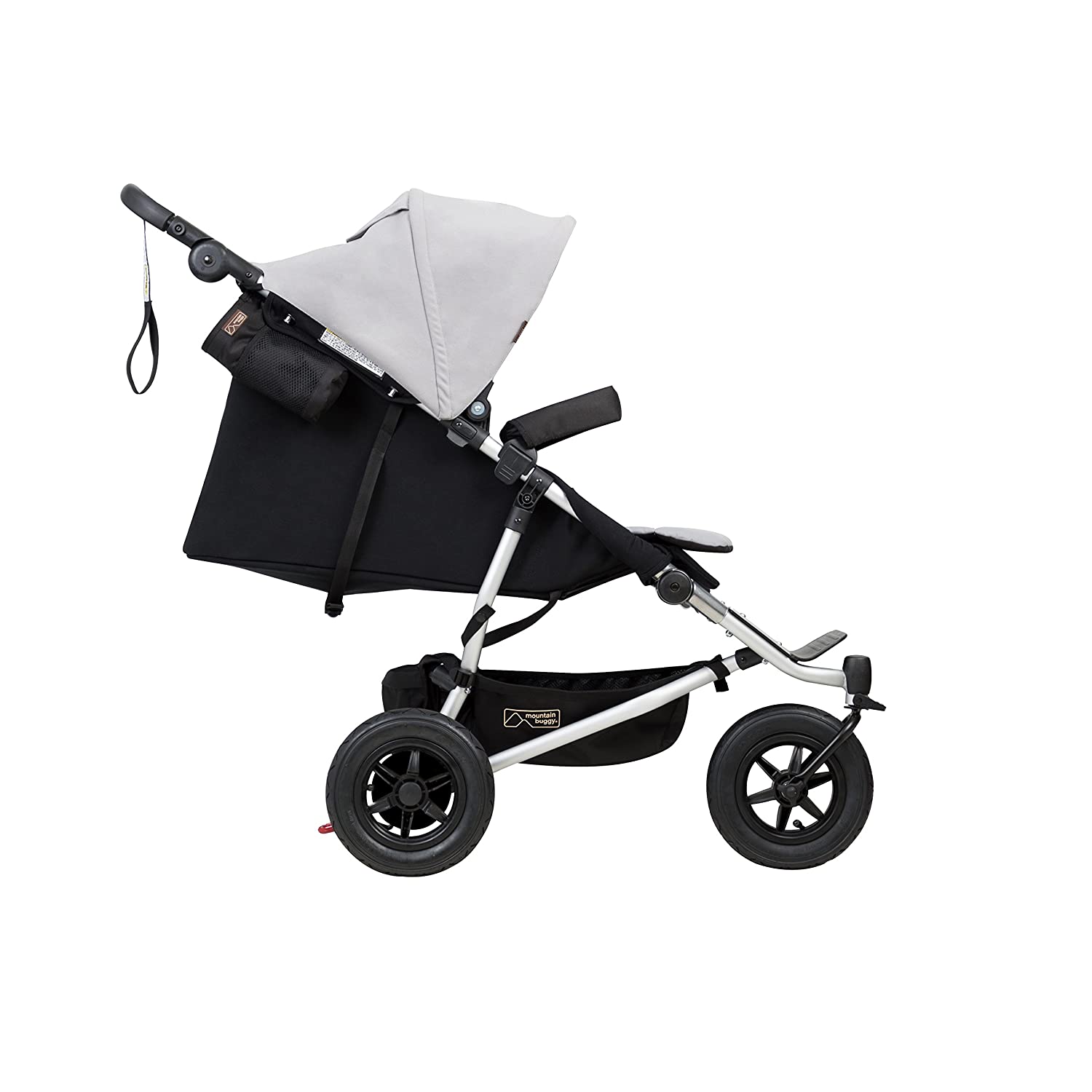Mountain Buggy DUET V3-6 Silver Double Pushchair with 4 Wheels