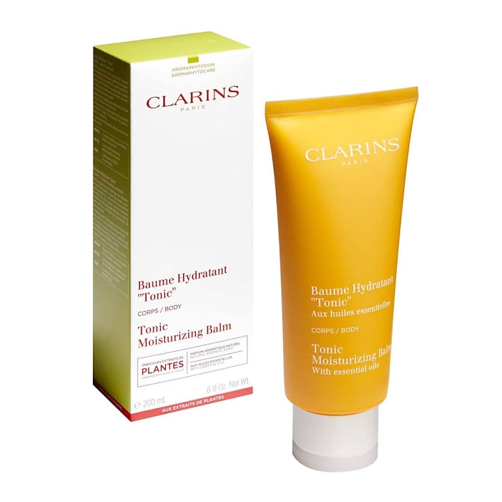 Clarins Baume Corps Super Hydratant Body Lotion with Shea Butter for Dry Skin (2 x 100 ml) Pack of 2