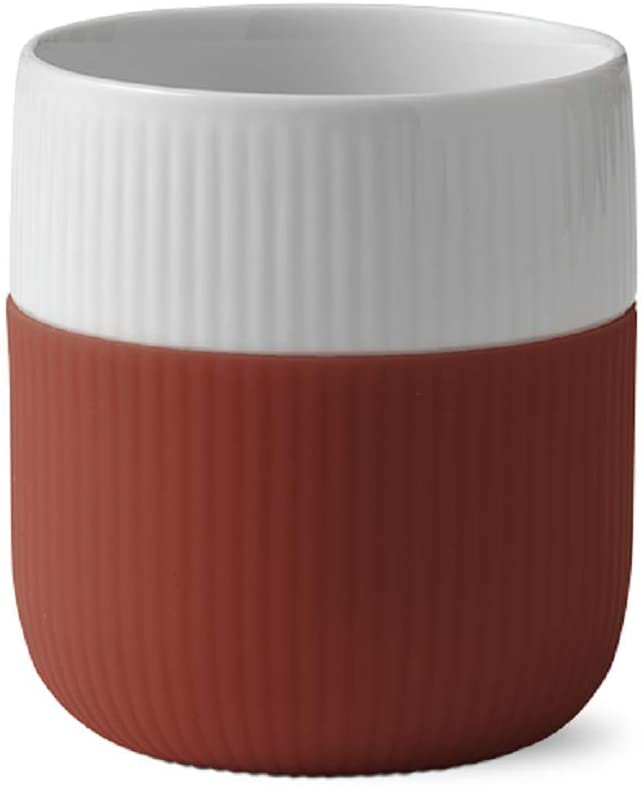 Royal Copenhagen Ribbed Contrast Mug Rust Red