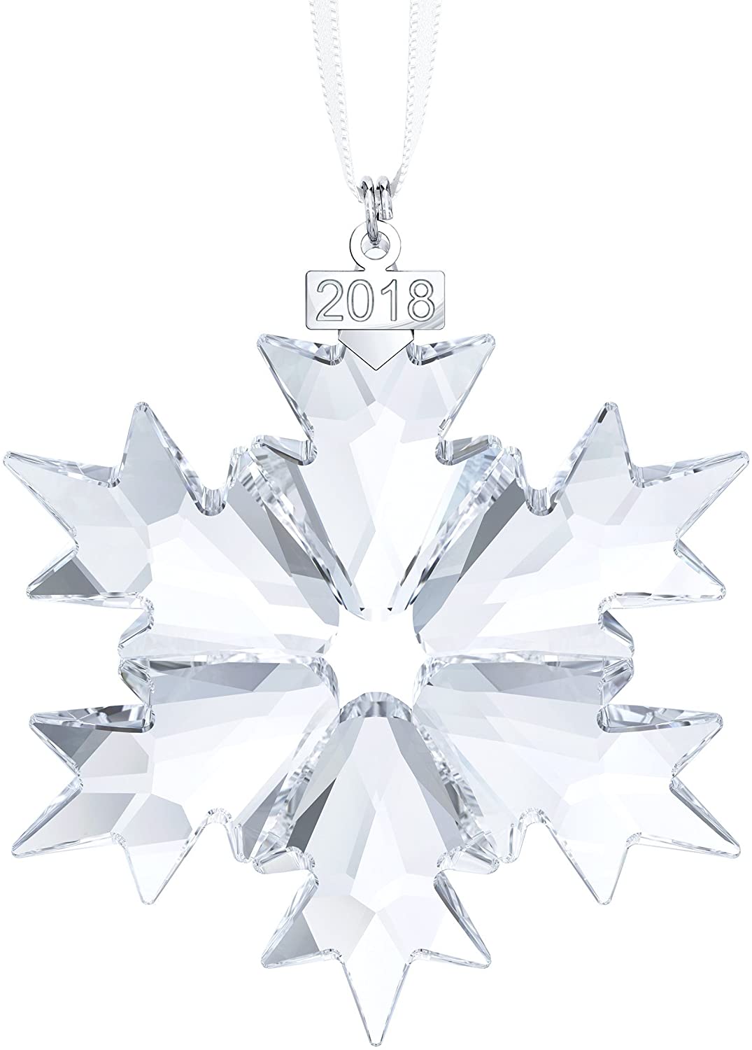 Swarovski Annual Edition Ornament 2018, Crystal, Transparent, 8.1 x 6.5 x 0.8 cm