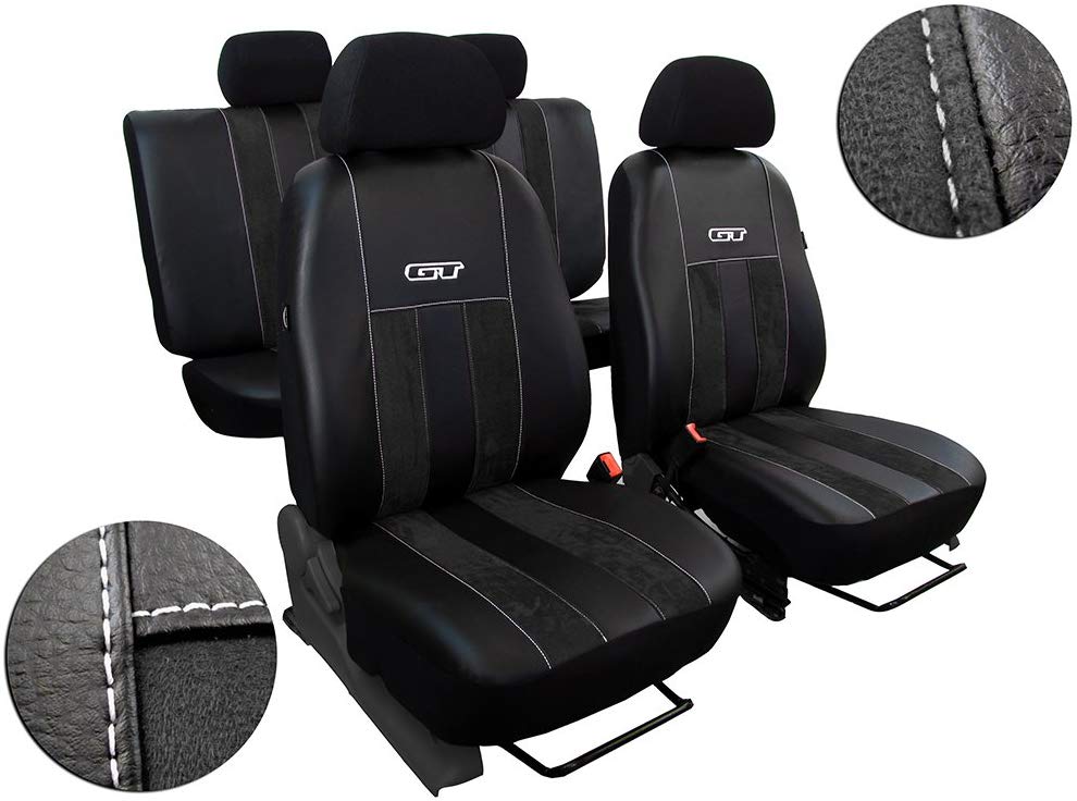 \'Car Seat Cover Set for Rapid with I-II Set of Seat Covers Black Artificial Leather with ALCANTRA. GT. In This listing.