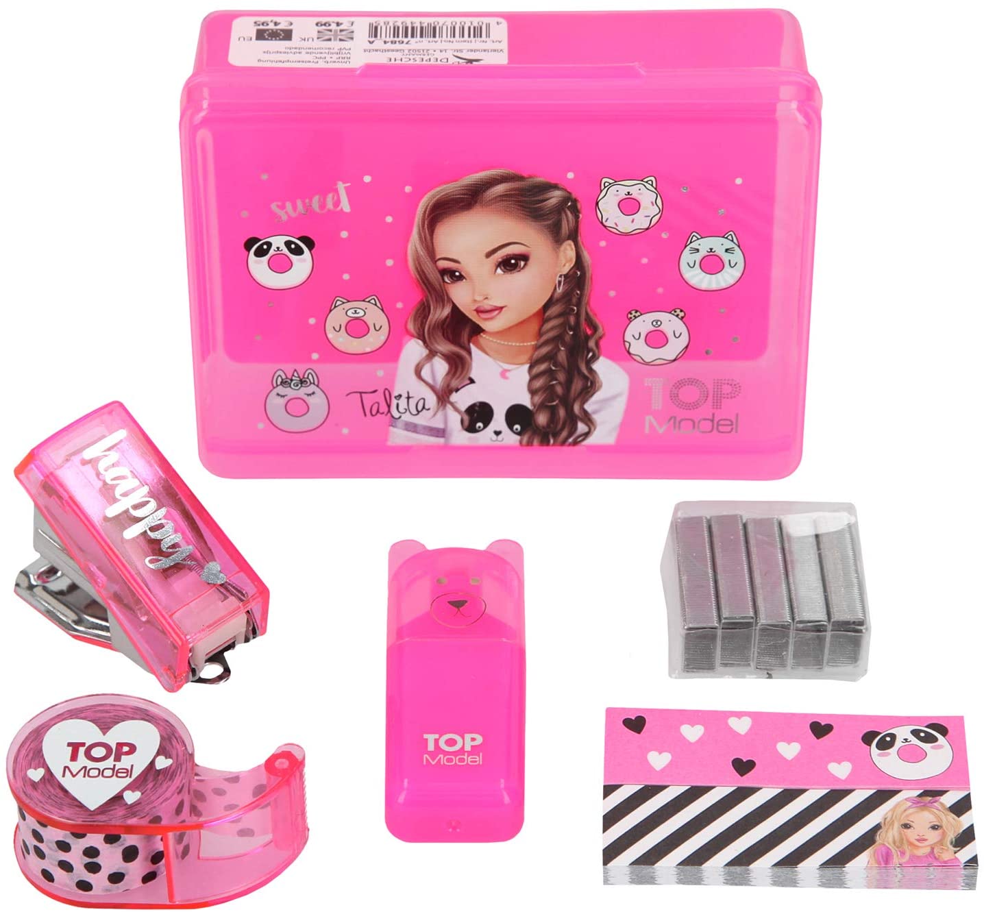 Depesche 7684 Mini Desk Set In Box Topmodel, Ca. 6,8 X 9,3 X 3,1 Cm, Assort