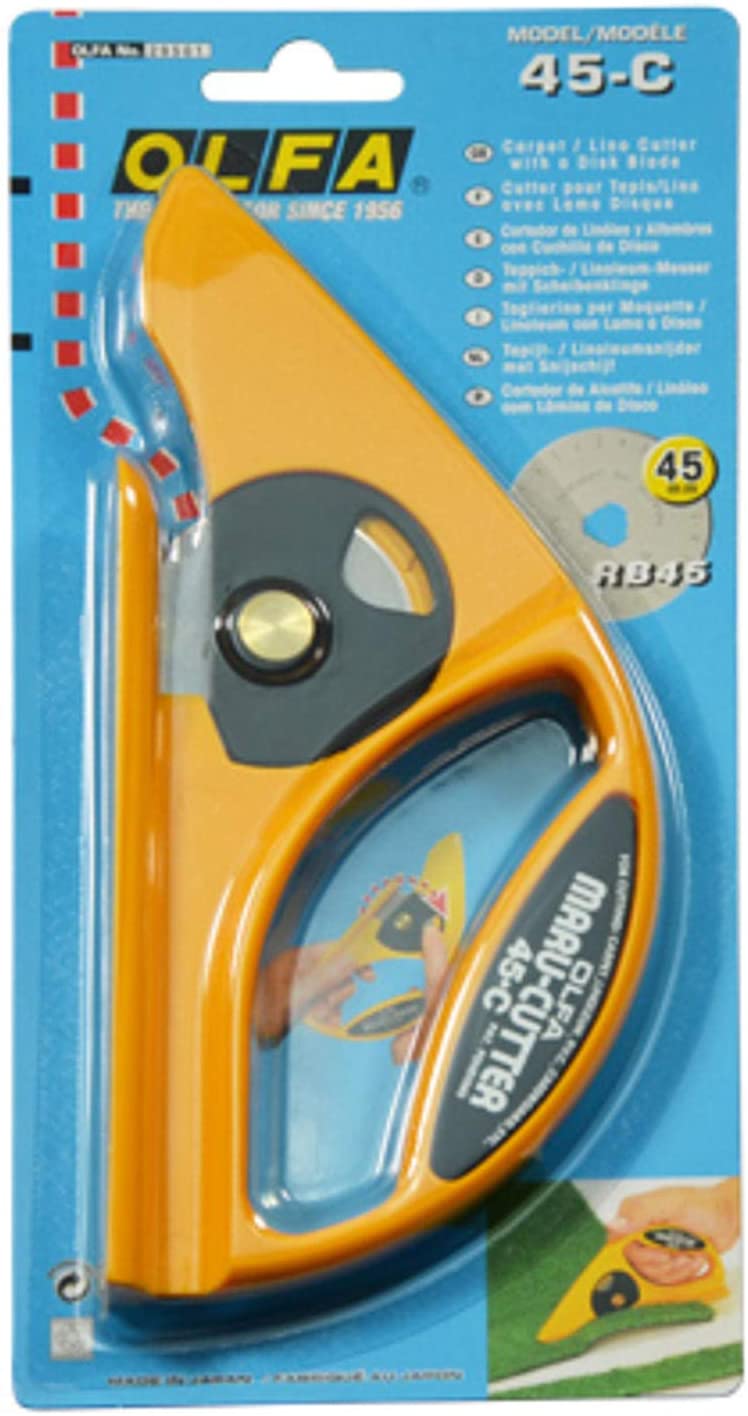 G018 Olfa MARU Cutter 45-c Blade Disc 45 mm Diameter for Carpet Linoleum Rotating Blade