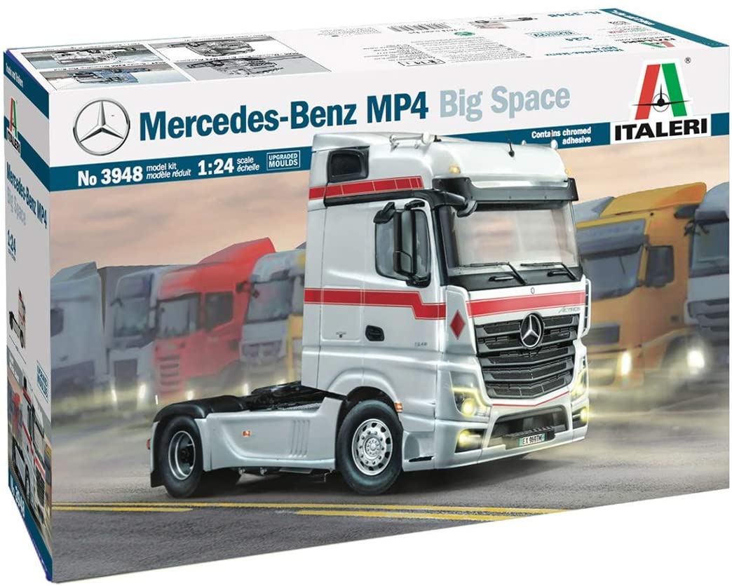 Italeri Model Kit Truck 3948 Mercedes-Benz Mp4 Big Space 1: 24
