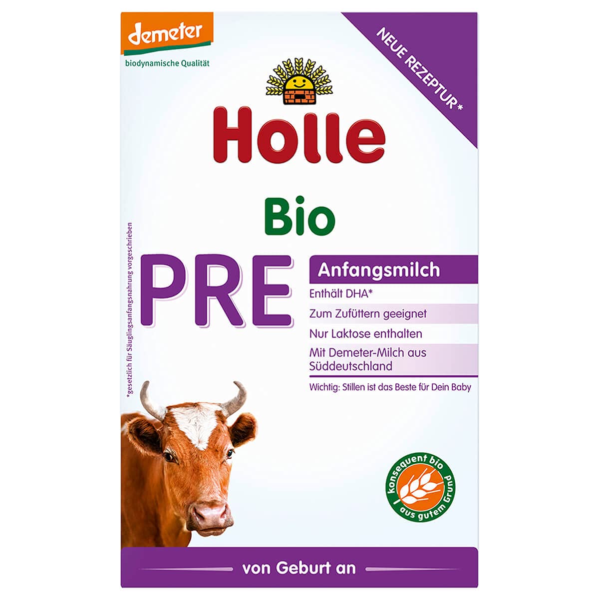 Holle - Pre-Anfangsmilch - 0,4 kg - 5er Pack