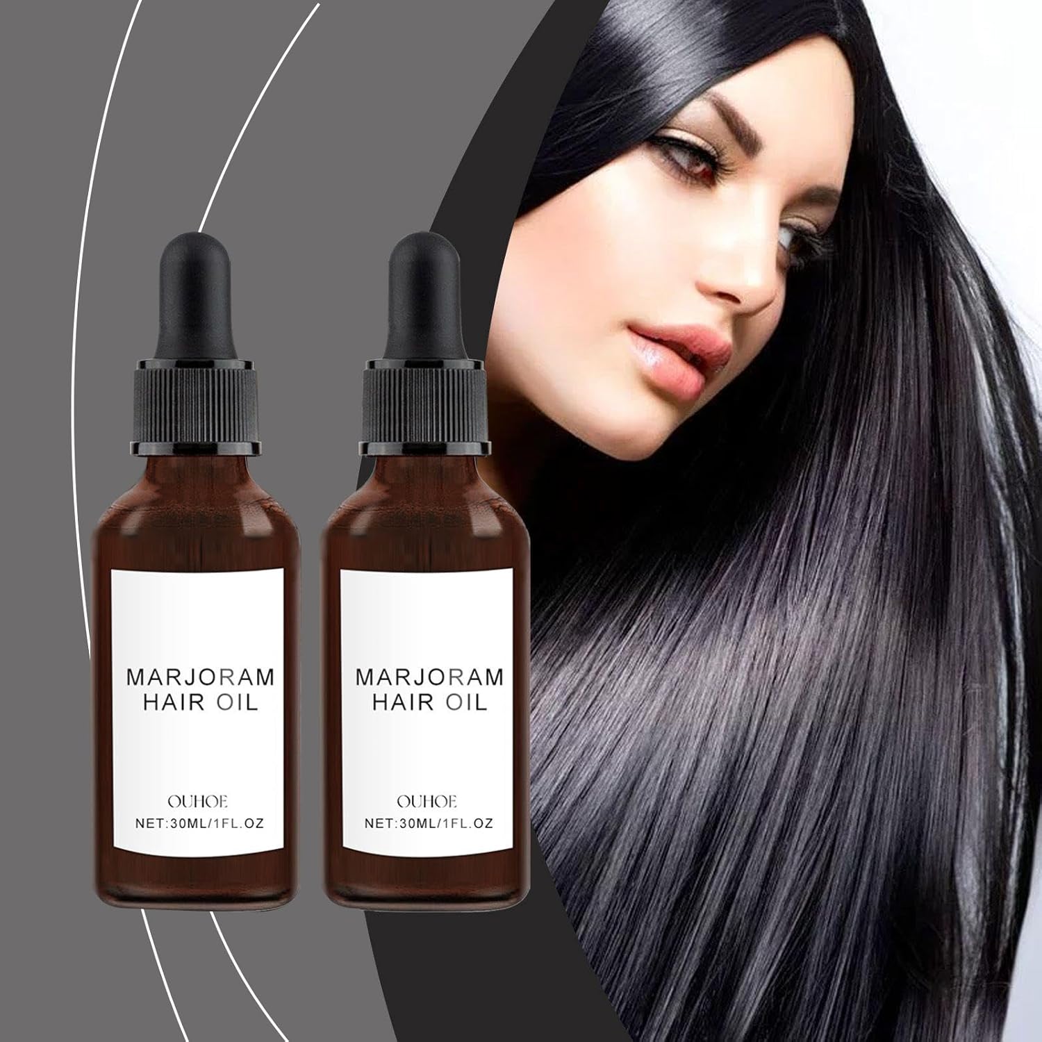 Rosemary Oil Pack of 2 Rosemary Hair Oil for Hair Rosemary Oil Suitable for Promoting Hair Growth and Soothing Dry Scalp (30 ml x 2)