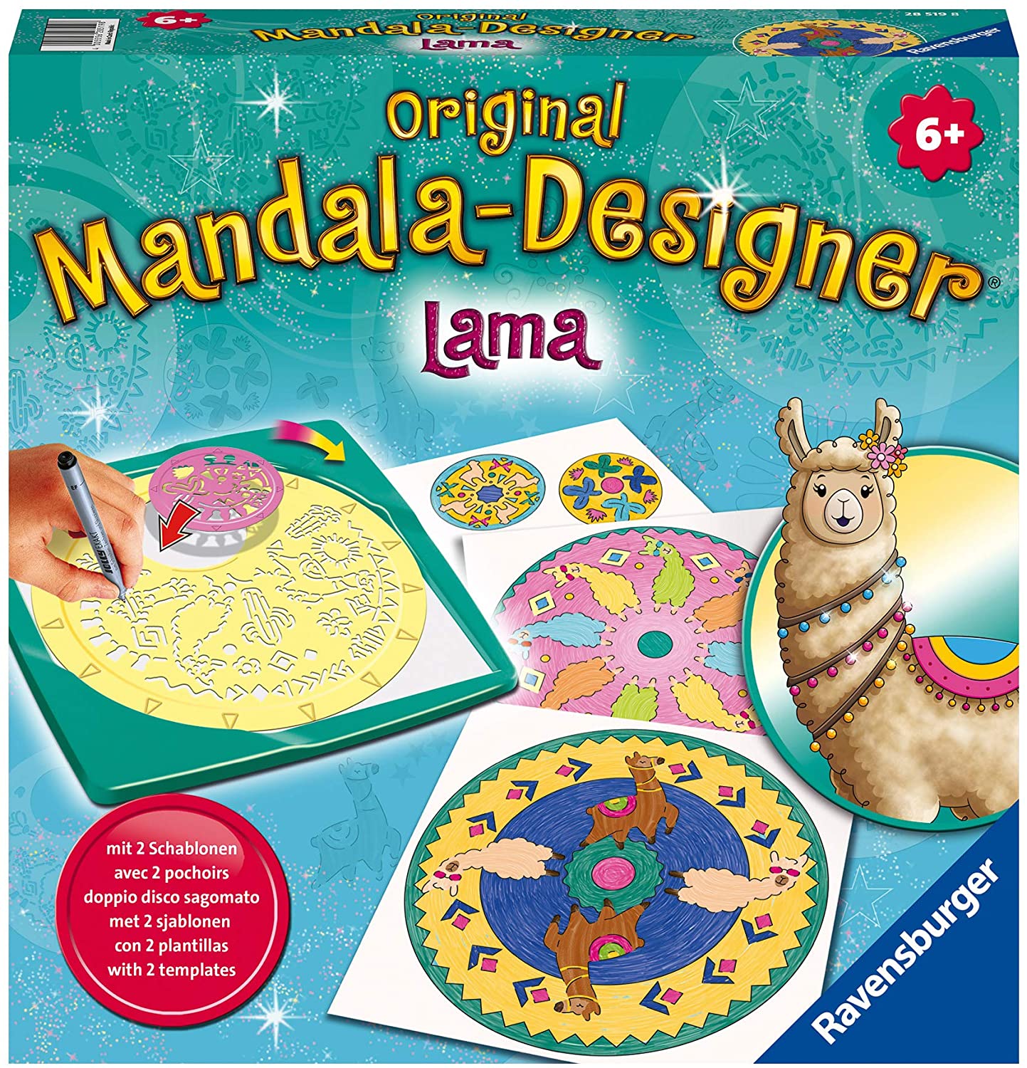Ravensburger Original Mandala Designer 28519 Midi Mandala Designer Lama, Mu