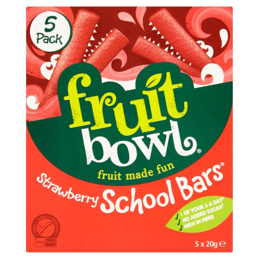Fruit Schüssel Schulbar Erdbeere 5 Stück