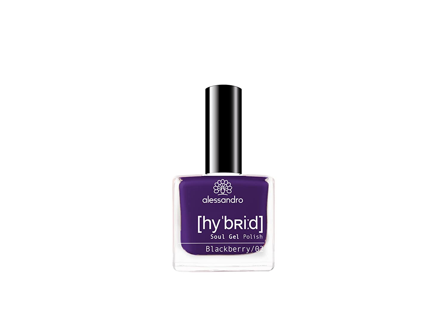 alessandro Hybrid Blackberry Varnish - Rich Blackberry / Blue Purple - In Just 3 Steps - Perfect Nails without LED - Lasts up to 10 Days 8 ml, ‎blackberry