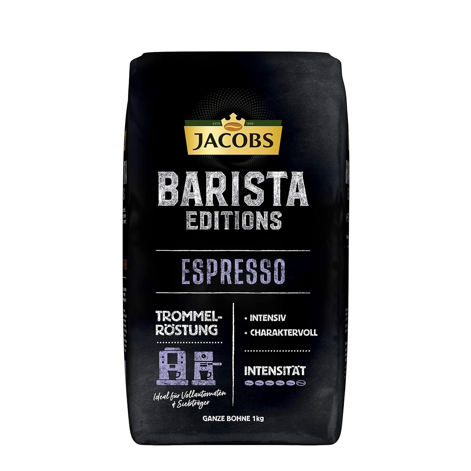 Jacobs Coffee Beans Barista Editions Espresso Beans, 1 kg Bean Coffee