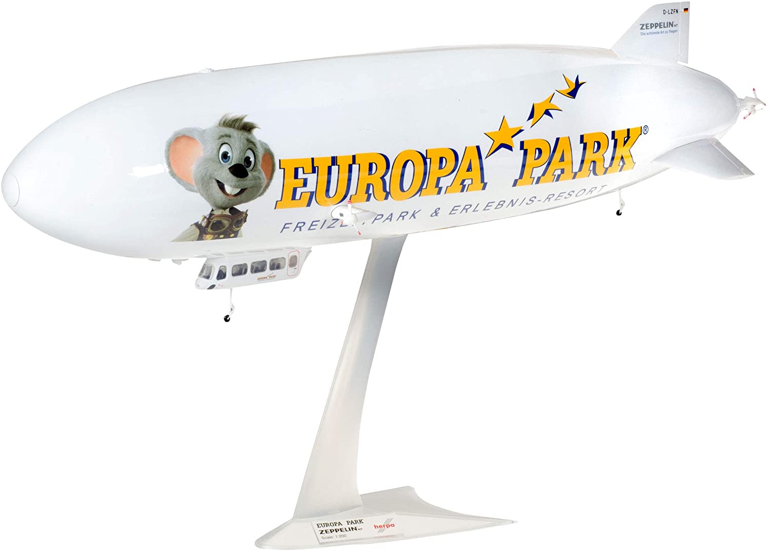 Herpa 559010 Reederei Zeppelin Nt Europa-Park-D-Lzfn, Multicolored
