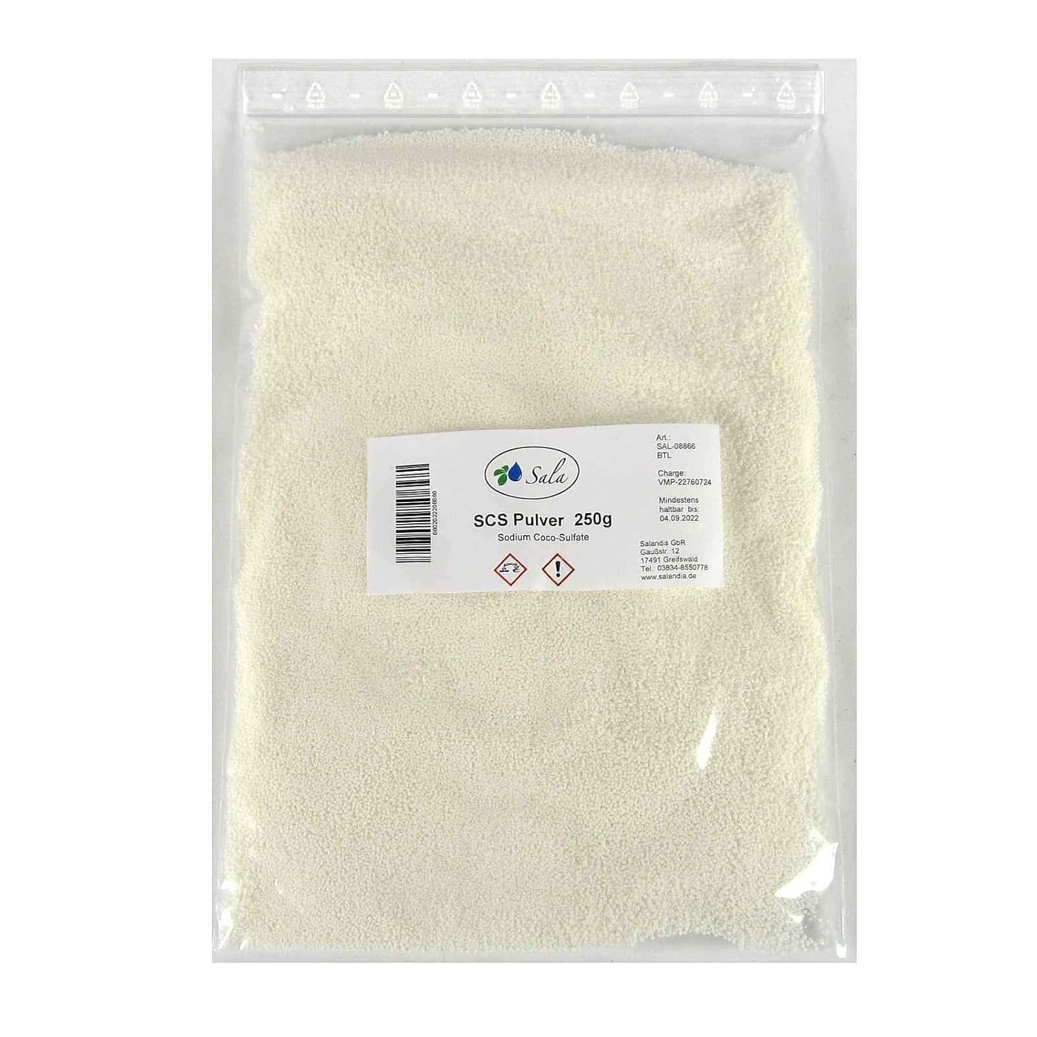 Sala SCS Powder Sodium Coco Sulphate 250 g