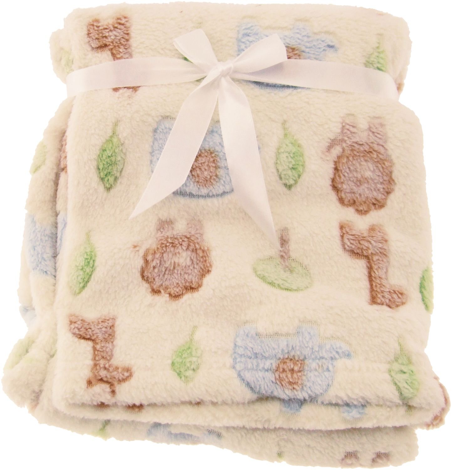 Bieco Cuddly Blanket Various Designs Approx. 90 x 75 cm crawling blanket, baby blanket Zoo