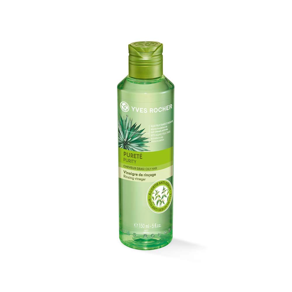 Yves Rocher Plant Care Hair Vinegar Conditioner - Fresh for Shiny Hair, 1 x Bottle 150 ml
