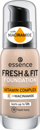 essence cosmetics Make-up FRESH & FIT FOUNDATION 10, 30 ml