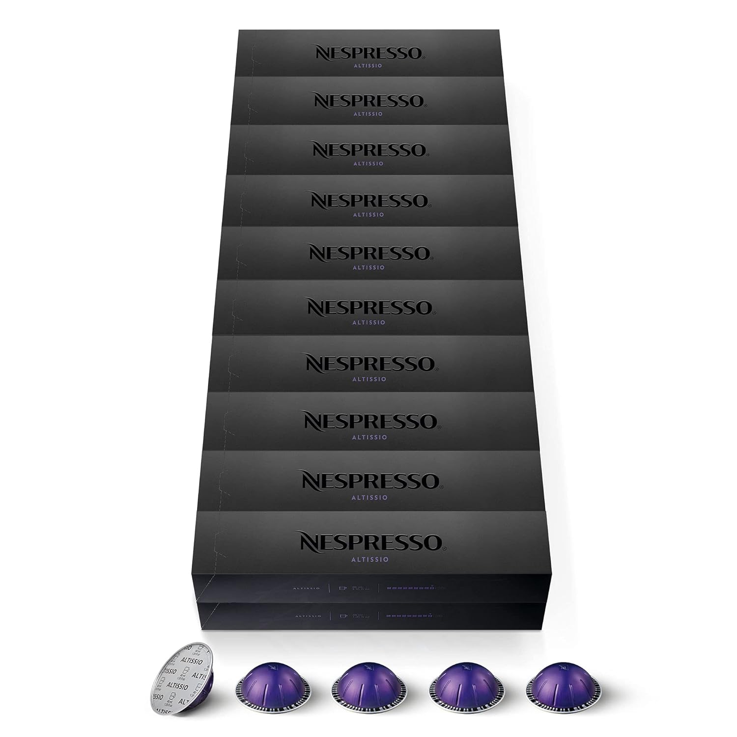 Nespresso Vertuo Altissio Coffee Capsules Intensity 9 for Espresso 40ml 200 Capsules (20 x 10)