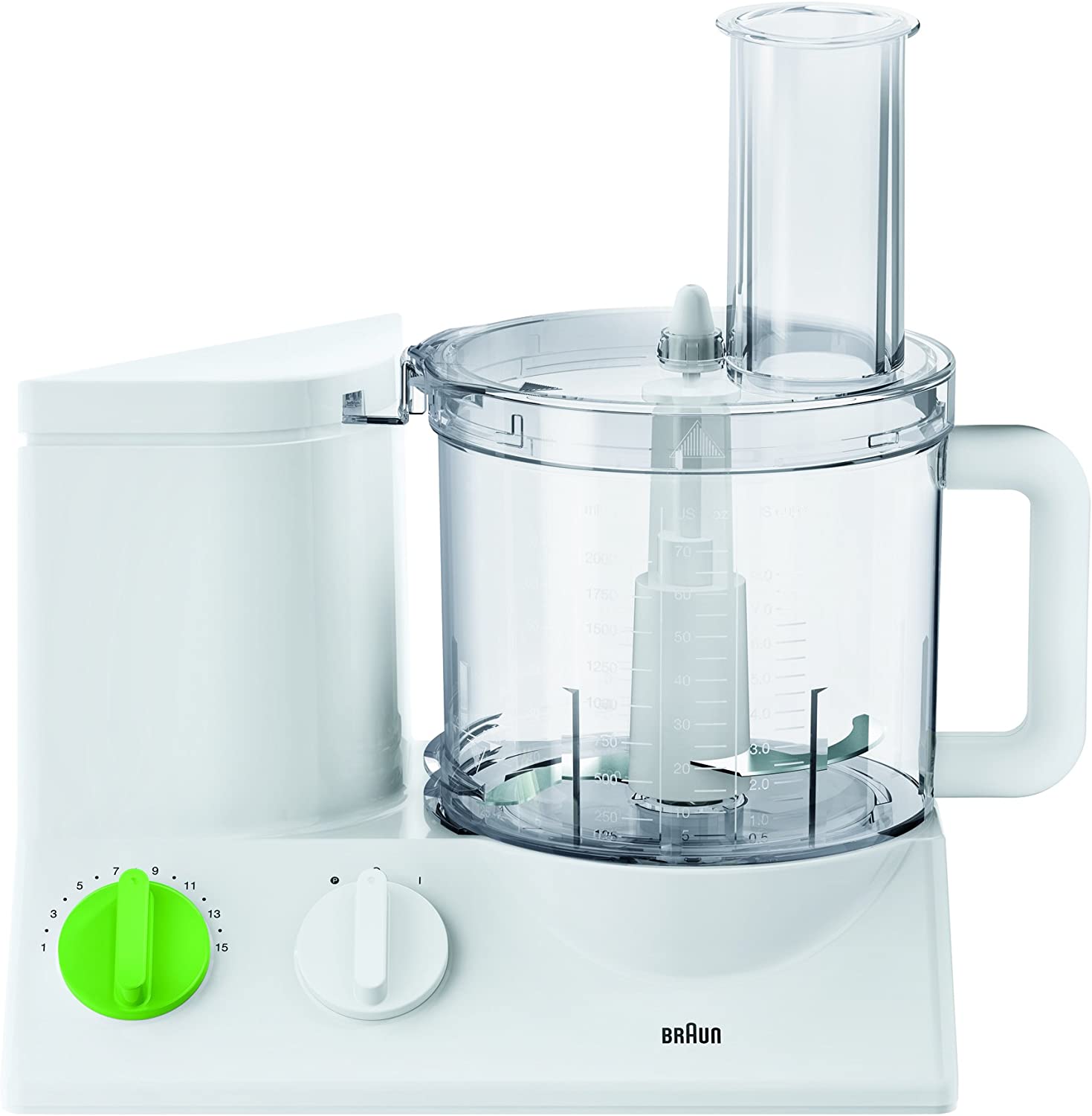 DeLonghi Braun FP 3010 Tribute Collection compact food processor, white