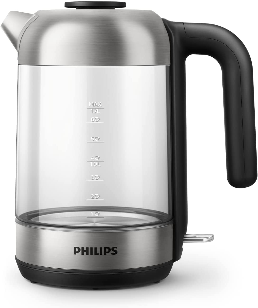 Philips Domestic Appliances Philips HD9339/80 Glass Kettle, 1.7 Litres, LED Lighting, Dry Run Protection, Removable Micro Strainer Filter, 2200 W
