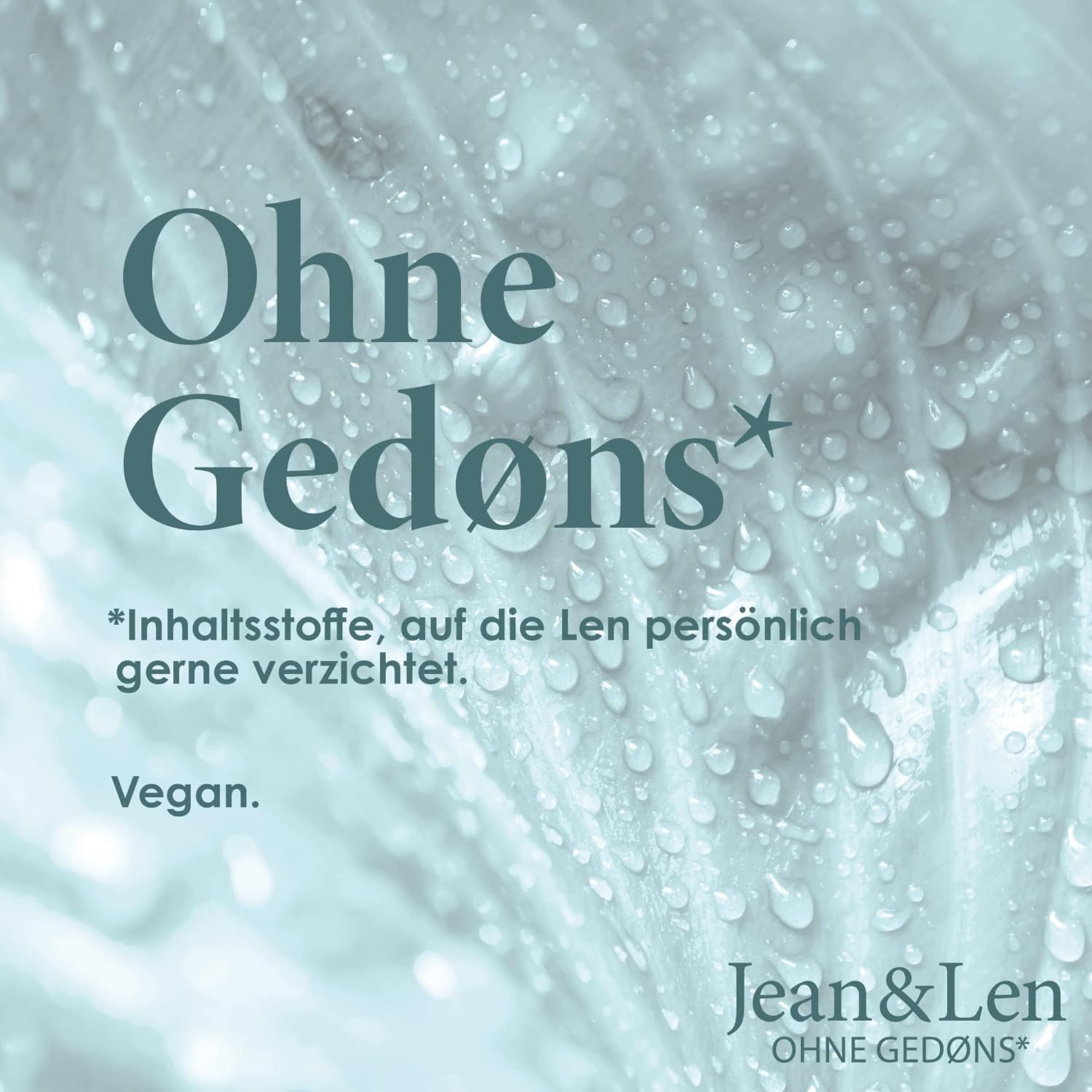 Jean & Len Cream Oil Shower Coconut & Vanilla, for Dry Skin, Rich Formulation, for a Gently Cleansed and Noticeably Smooth Skin Feeling, pH Skin Ideal, Vegan Shower Gel, 250 ml