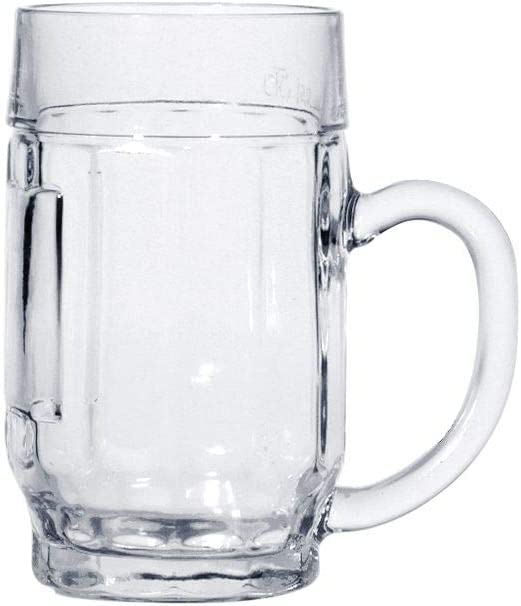 Stölzle Oberglas Donau Beer Mug / Set of 6 Beer Mugs 0.3 Litres / Sturdy Beer Jug with Sign / Beer Glasses 0.3 Lites Made of Soda Lime Glass / Beer MUG 0.3 LETRES DISHWASHER SAFE