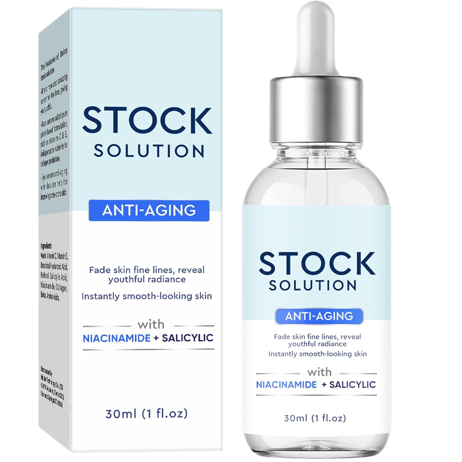 Bo-tox Serum, Bo-tox Serum Instant Effect Face with Vitamin C & E, Anti-Ageing Serum for Reduce Fine Lines, Wrinkles, Plump Skin, Instant Face Tightening