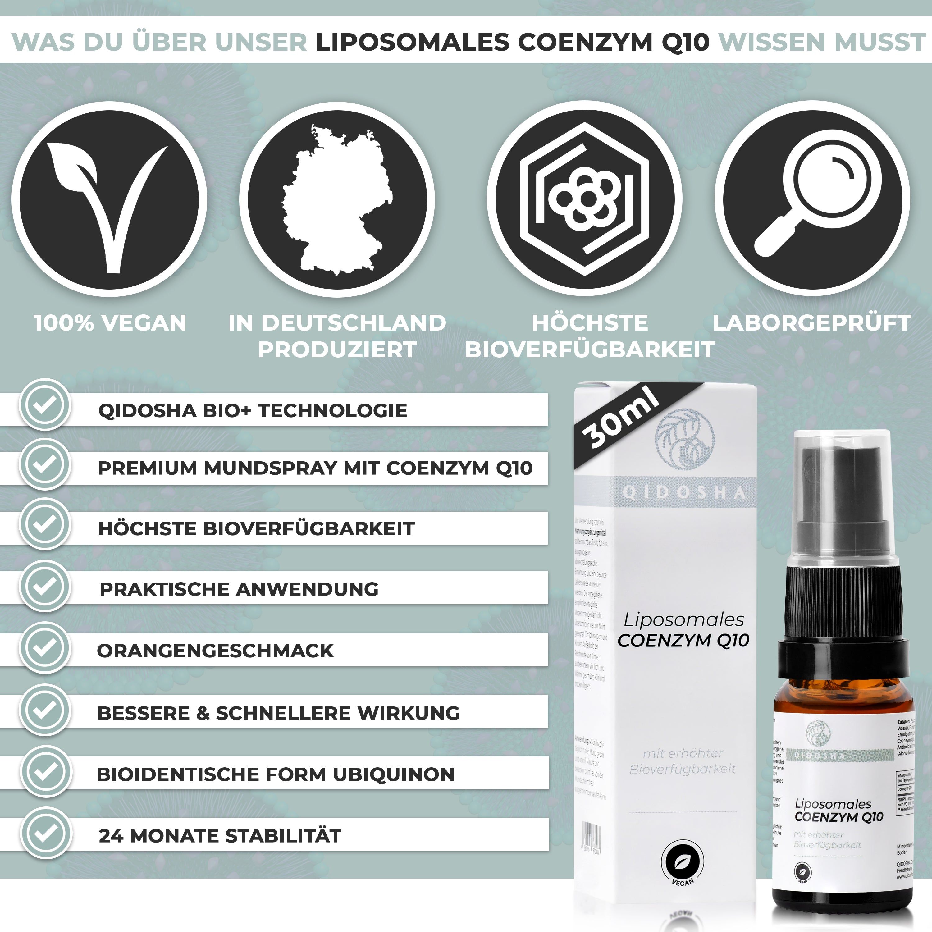 QIDOSHA Coenzyme Q10 liposomal