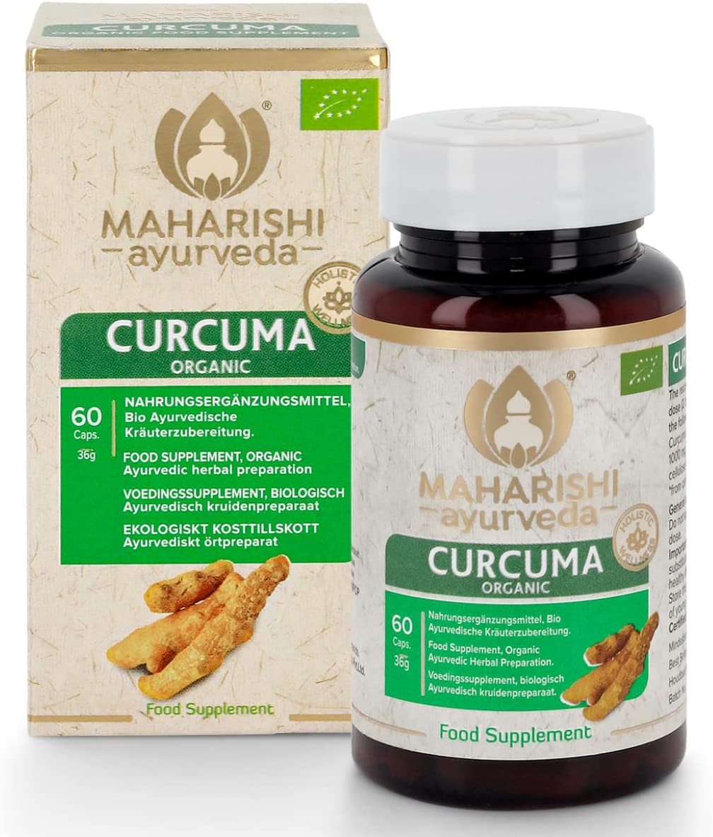 Maharishi Ayurveda Turmeric, 60 tablets / 36 g, yellow root, controlled organic, vegetarian