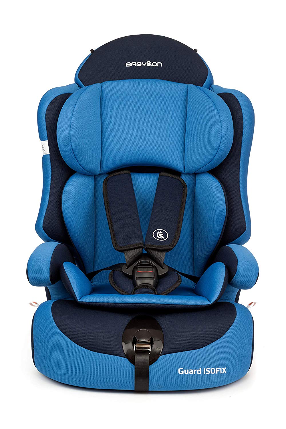Babylon Guard ISOFIX Child Car Seat Group 1/2/3, 9-36 kg Child Seat with Isofix and Top Tether 5 Point Safety Belt Car Seat Adjustable Headrest ECE R44/04 Blue