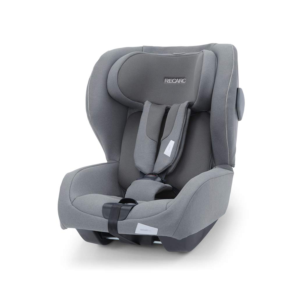 RECARO Kids, i-Size Reboarder Kio, Child Seat, Child Car Seat (60-105 cm), Easy Installation with Avan/Kio Base (i-Size), Excellent Air Circulation, Comfort and Safety, Prime Silent Grey